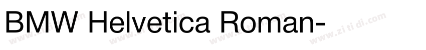 BMW Helvetica Roman字体转换